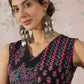 InWeave Black Pink Kurta Dhoti Set - Swadesiicart