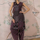 InWeave Black Pink Kurta Dhoti Set - Swadesiicart