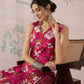 InWeave Dark Pink Cream Kurta Dhoti Set - Swadesiicart
