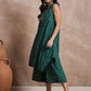 InWeave Teal Zig Zag Round Neck Kurta Set - Swadesiicart