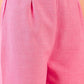 InWeave Pink White Rubber R Neck Kurta Set - Swadesiicart