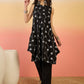 InWeave Black Embroidery R Neck Black Set - Swadesiicart