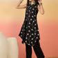 InWeave Black Embroidery R Neck Black Set - Swadesiicart