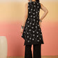 InWeave Black Embroidery R Neck Black Set - Swadesiicart