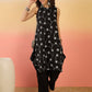 InWeave Black Embroidery R Neck Black Set - Swadesiicart