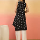InWeave Black Embroidery R Neck White Set - Swadesiicart