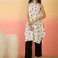 InWeave White Embroidery R Neck Black Set - Swadesiicart