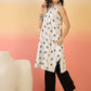 InWeave White Embroidery R Neck Black Set - Swadesiicart