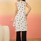 InWeave White Embroidery R Neck Black Set - Swadesiicart