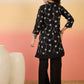 InWeave Black Embroidery Mandarin Black Set - Swadesiicart