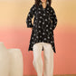InWeave Black Embroidery Mandarin White Set - Swadesiicart