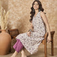InWeave Dusty Mauve V Neck Aline Kurta Set - Swadesiicart
