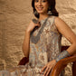 InWeave Beige Paisley Flower R Neck Kurta Set - Swadesiicart