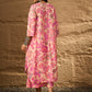 InWeave Light Peach Big V-Flared Kurta Set - Swadesiicart