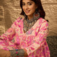 InWeave Light Peach Big V-Flared Kurta Set - Swadesiicart