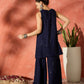 InWeave Blue Chikankari Short Kurta Set - Swadesiicart
