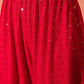 InWeave Red Chikankari Short Kurta Set - Swadesiicart