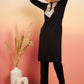 InWeave Women's Black Sequance Patch Work Kurta Set - Swadesiicart