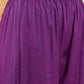 InWeave Women's Violet V Neck Gota Sleeve A Line Kurta Set - Swadesiicart