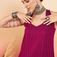 InWeave Women's Wine Lurex Neck Patti Halter Kurta Pant Set - Swadesiicart
