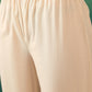 InWeave Burgundy Mandarin V Neck Button Kurta Cream Pant Set - Swadesiicart
