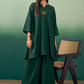 InWeave Dark Green Kurta Palazzo Set - Swadesiicart