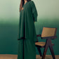 InWeave Dark Green Kurta Palazzo Set - Swadesiicart