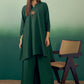 InWeave Dark Green Kurta Palazzo Set - Swadesiicart
