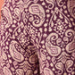 InWeave Dusty Mauve Paisley Round Neck Kurta Short Palazzo Set - Swadesiicart