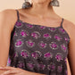 InWeave Iron Grey Floral Boota Print Strappy Printed Palazzo Set - Swadesiicart