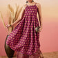InWeave Burgundy Floral Boota Print Strappy Printed Palazzo Set - Swadesiicart