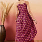 InWeave Burgundy Floral Boota Print Strappy Printed Palazzo Set - Swadesiicart