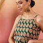 InWeave Dark Green Paisley Print Strappy Printed Palazzo Set - Swadesiicart