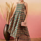InWeave Dark Green Paisley Print Strappy Printed Palazzo Set - Swadesiicart