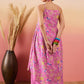 InWeave Dull Pink Floral Print Strappy Printed Palazzo Set - Swadesiicart