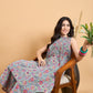 InWeave Grey Kantha Floral Jaal Short Palazzo Set - Swadesiicart