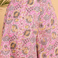 InWeave Pastel Pink Kantha Floral Jaal Short Palazzo Set - Swadesiicart