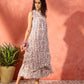 InWeave Mauve Ethnic Window Floral Short Palazzo Kurta Set - Swadesiicart