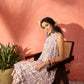 InWeave Mauve Ethnic Window Floral Short Palazzo Kurta Set - Swadesiicart