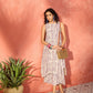 InWeave Mauve Ethnic Window Floral Short Palazzo Kurta Set - Swadesiicart