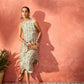 InWeave Sea Green Ethnic Window Floral Short Palazzo Kurta Set - Swadesiicart