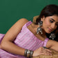 InWeave Lavender Lurex Thick Strappy Straight Kurta Pant Set - Swadesiicart