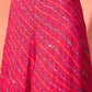 InWeave Fuchsia Multi Check Foil One Shoulder Leh Palazzo Set - Swadesiicart