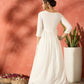 InWeave White Long Anarkali Kurta Pant Set - Swadesiicart