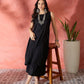 InWeave Black Kurta Short Palazzo Set - Swadesiicart