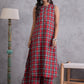InWeave Red Black Check Kurta Set - Swadesiicart