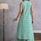 InWeave Green Small Check Kurta Set - Swadesiicart