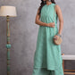 InWeave Green Small Check Kurta Set - Swadesiicart