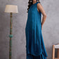 InWeave Peacock Blue Kurta Set - Swadesiicart