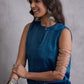 InWeave Peacock Blue Kurta Set - Swadesiicart